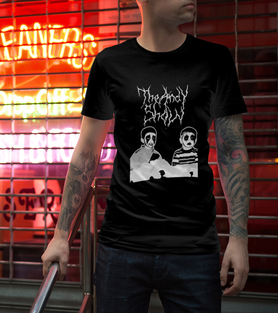 The Andy Show Corpse Paint Black Metal Duo T-Shirt