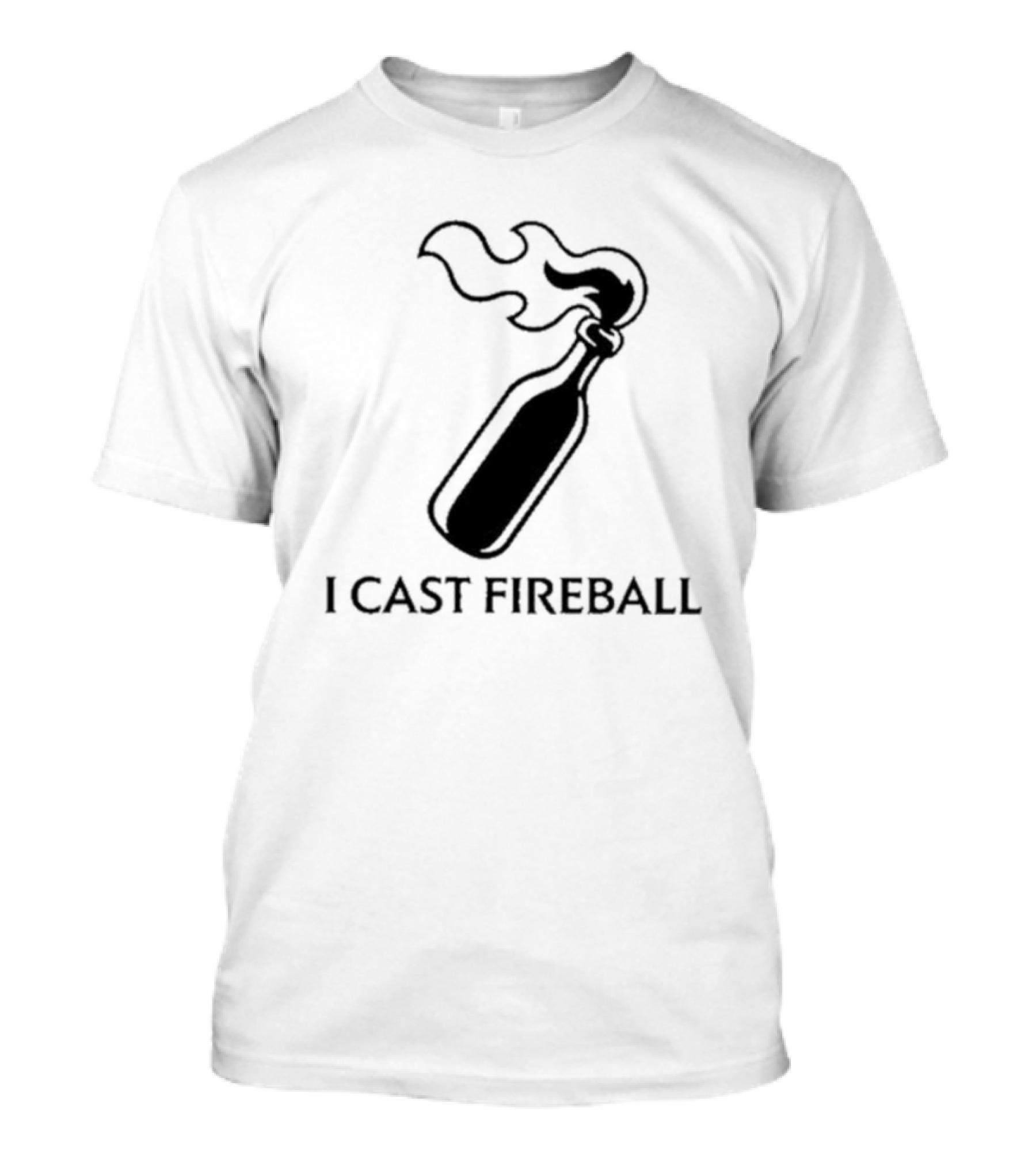 Baddie I Cast Fireball Molotov Flame T-Shirt