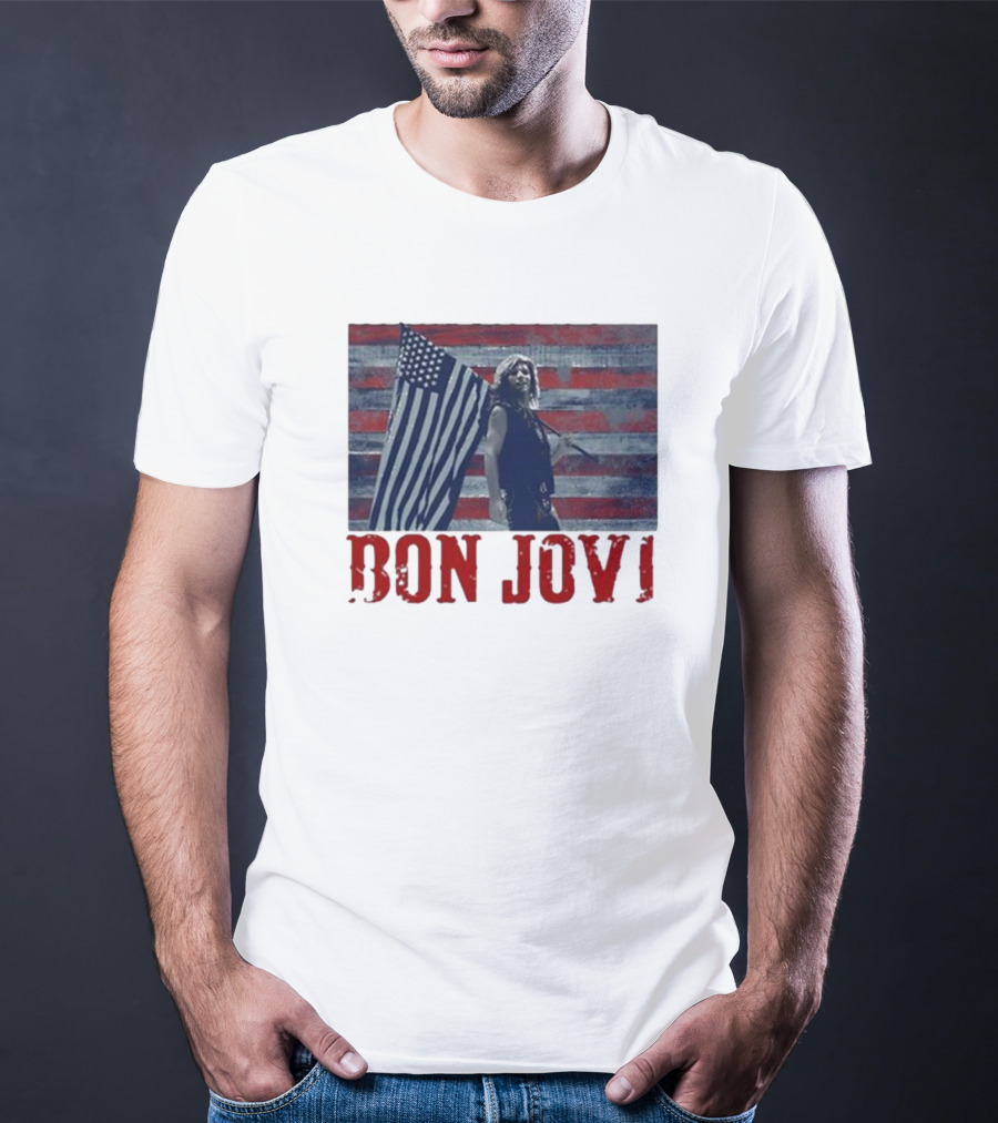 Bon Jovi American Flag T-Shirt