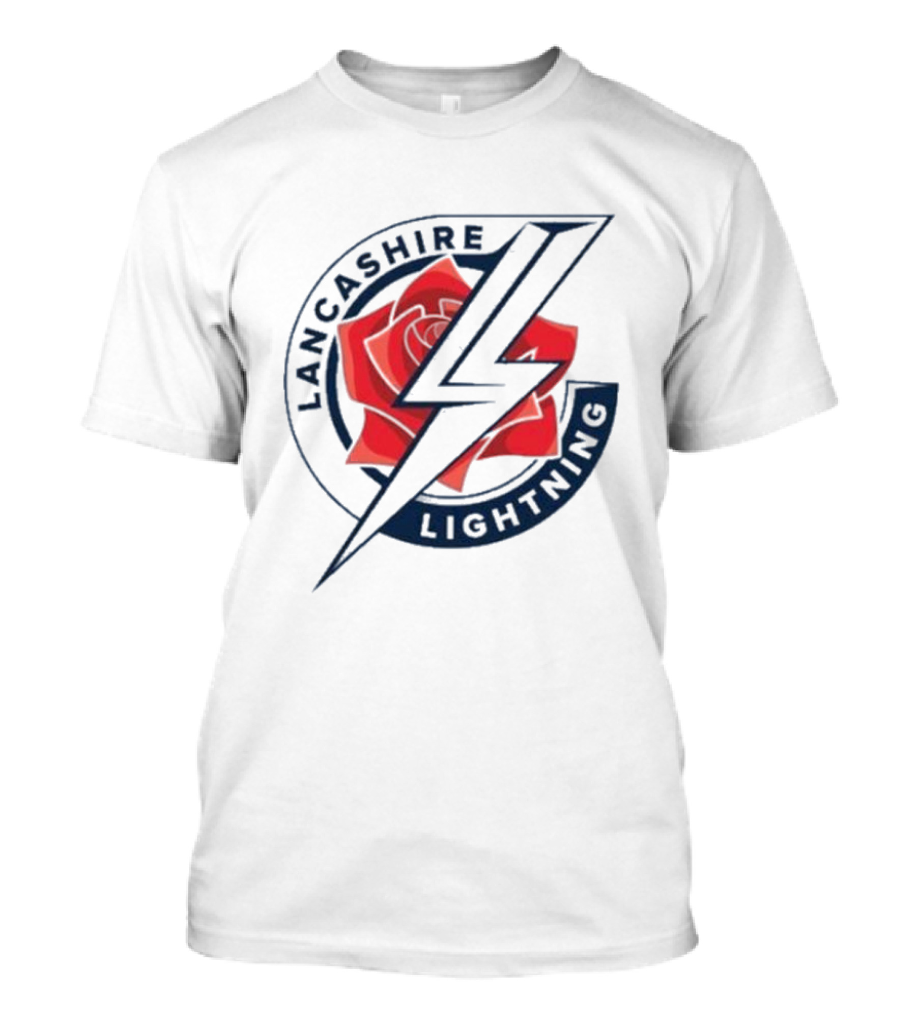 Lancashire Lightning Red Rose Emblem T-Shirt
