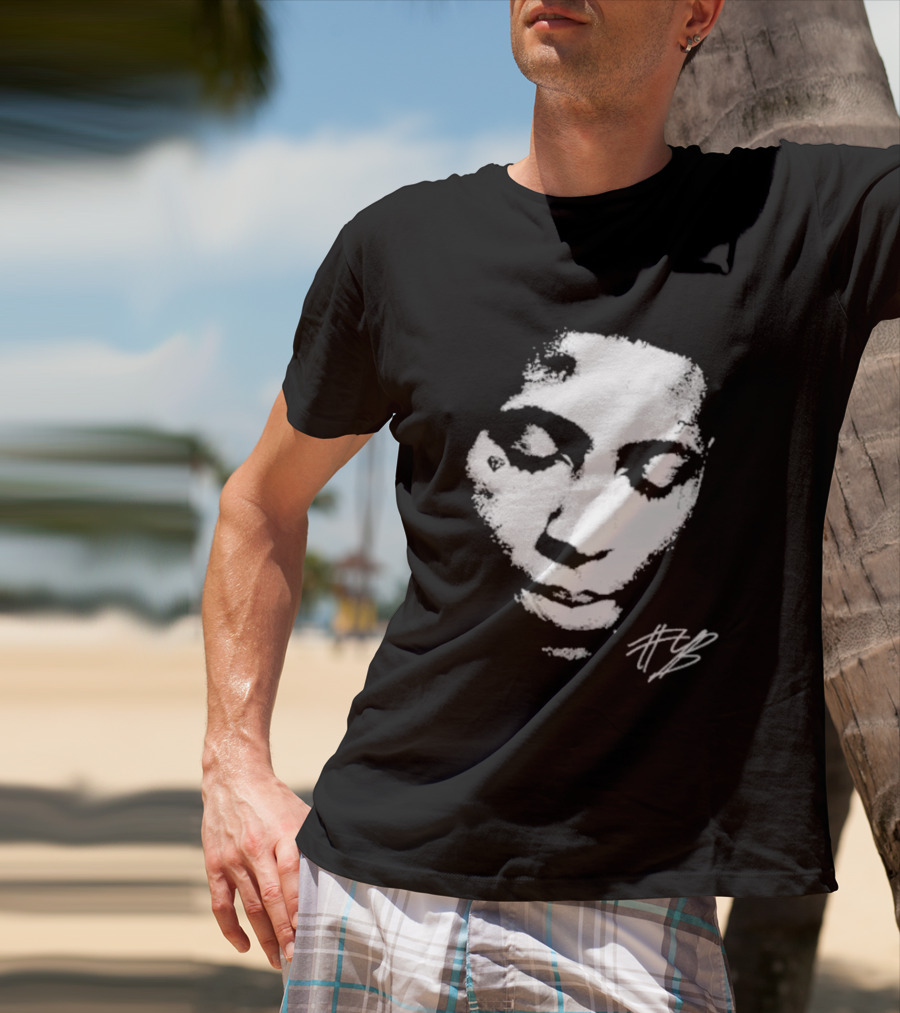 Never Broke Again Lonely Child NBA YoungBoy Signature Black And White Face T-Shirt