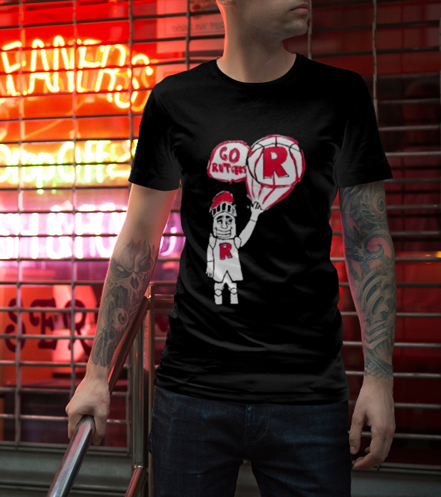 Rutgers Mbb The Blackout Go Rutgers Basketball Knight T-Shirt