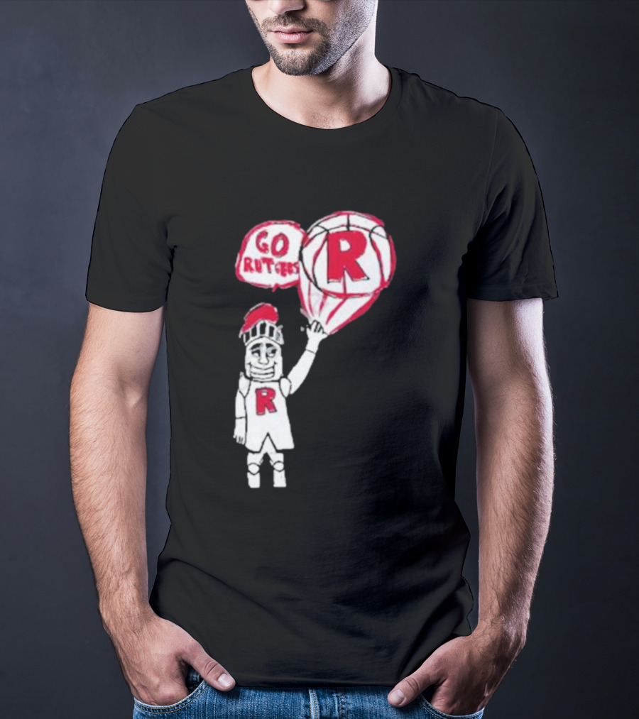 Rutgers Mbb The Blackout Go Rutgers Basketball Knight T-Shirt