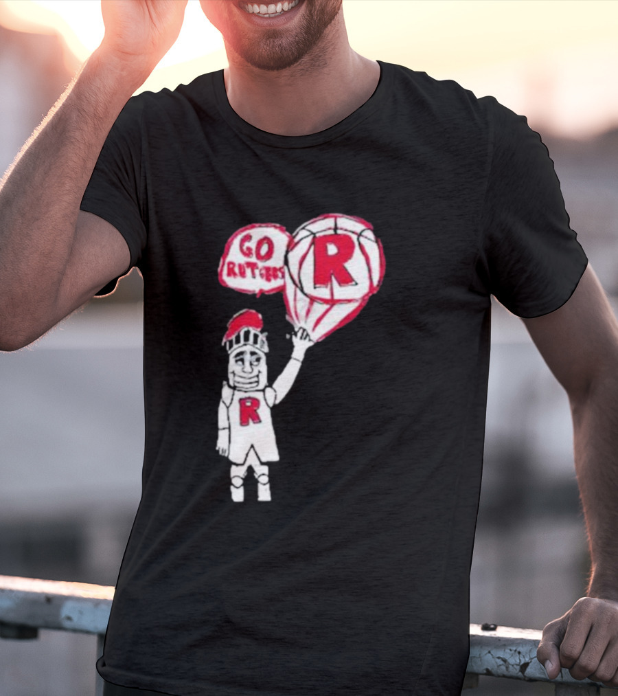 Rutgers Mbb The Blackout Go Rutgers Basketball Knight T-Shirt