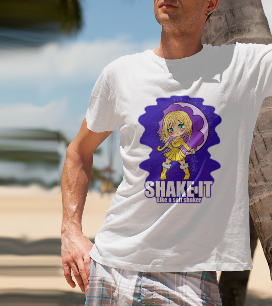 SHAKE IT Like A Salt Shaker Anime Girl T-Shirt