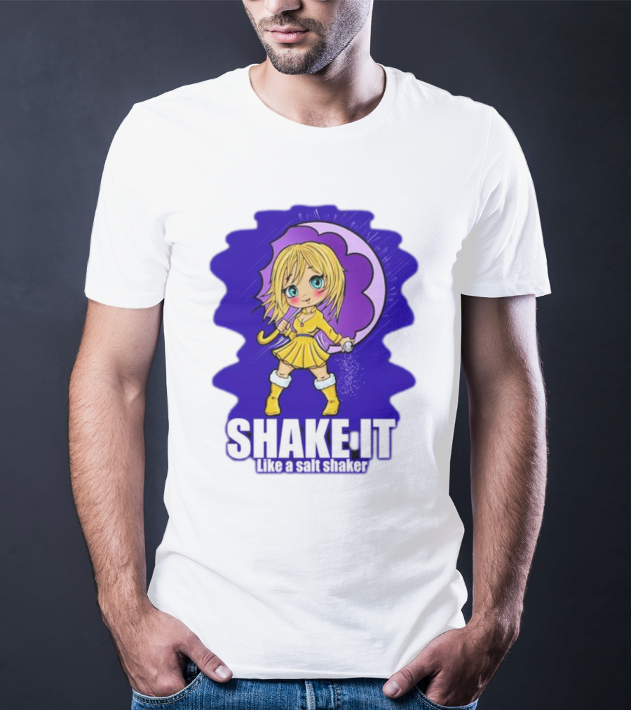SHAKE IT Like A Salt Shaker Anime Girl T-Shirt