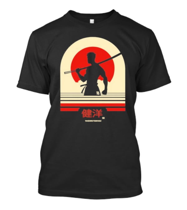 TAKEHIRO TOMIYASU 18 Retro Japanese Samurai T-Shirt