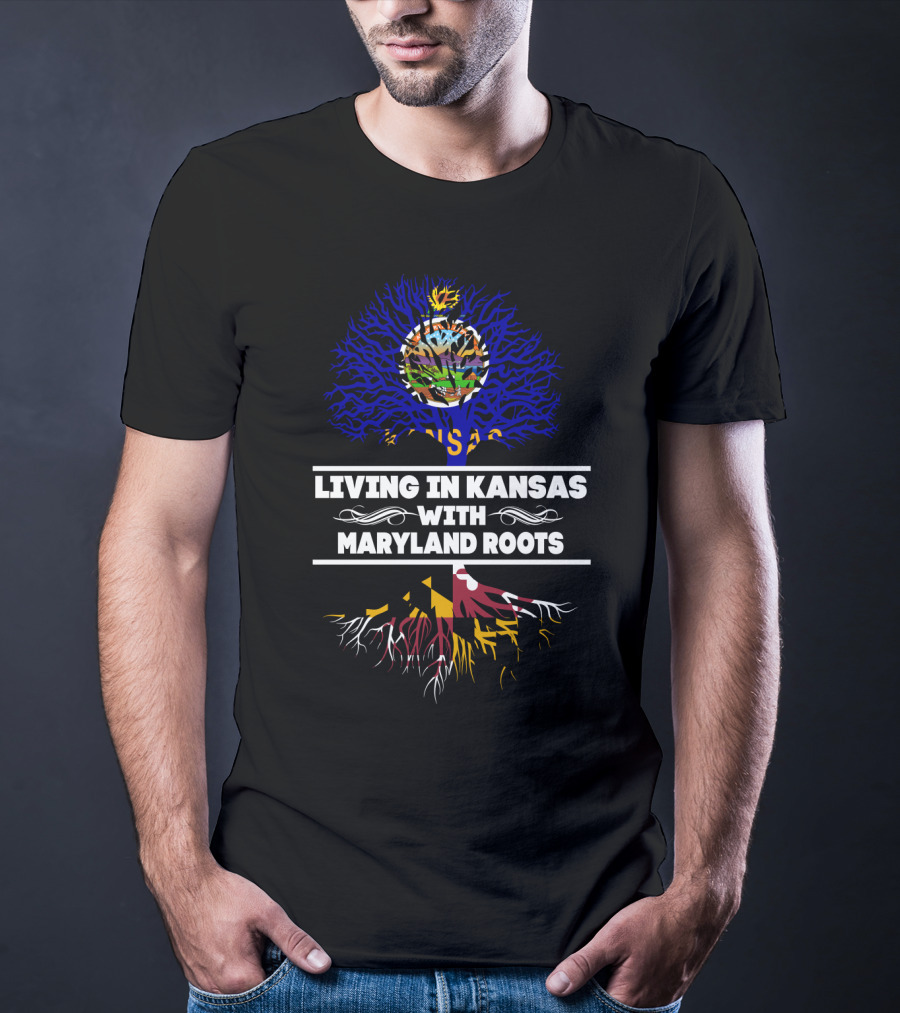 Kansas Life, Maryland Heritage: Celebrating Roots And Growth T-Shirt