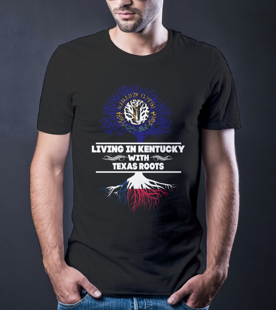 Kentucky Life Texas Heritage Tree With State Flags T-Shirt