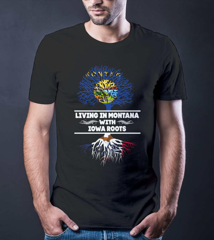 Montana Lifestyle With Deep Iowa Heritage: Tree Emblem T-Shirt