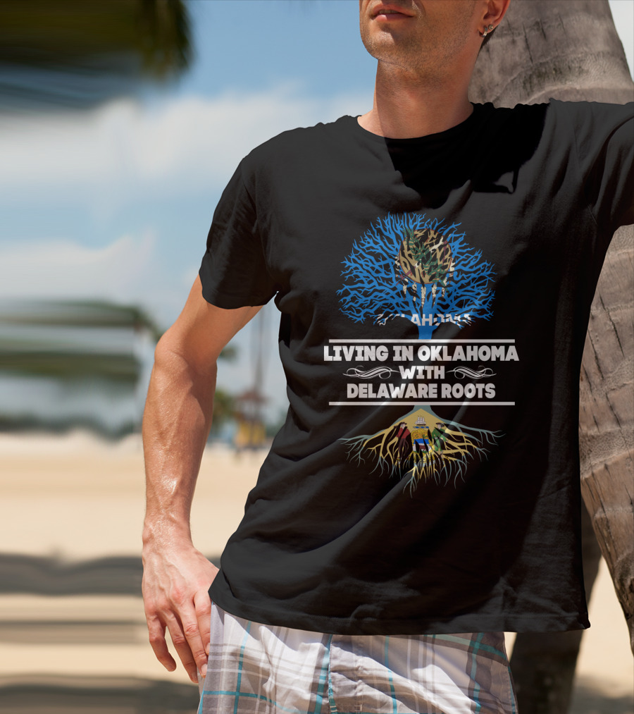 Oklahoma Pride With Delaware Heritage Tree T-Shirt