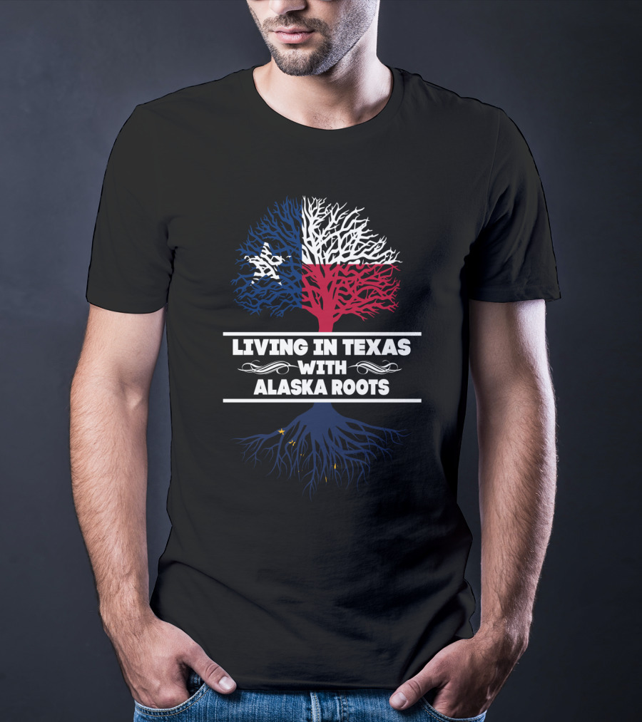 Texas Pride With Alaska Heritage: Lone Star And Northern Roots T-Shirt