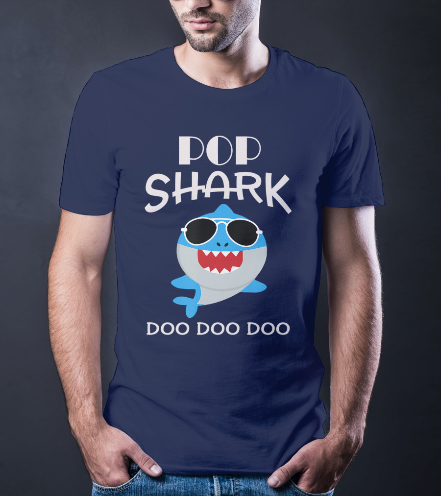 Pop Shark Doo Doo Doo Sunglasses Fun T-Shirt