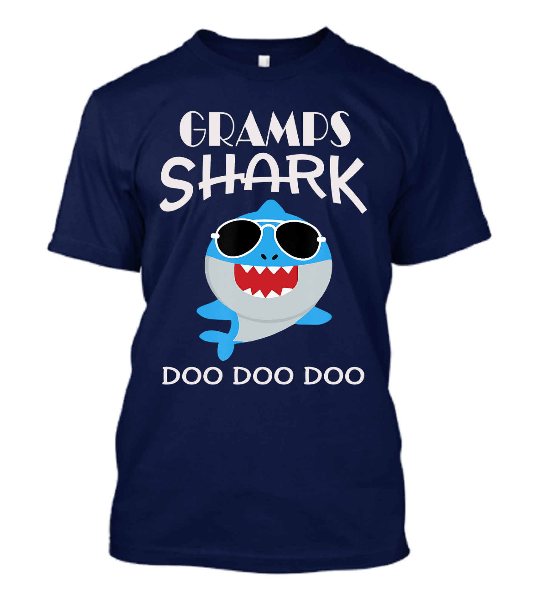 Gramps Shark Sunglasses With Doo Doo Doo Lyrics T-Shirt