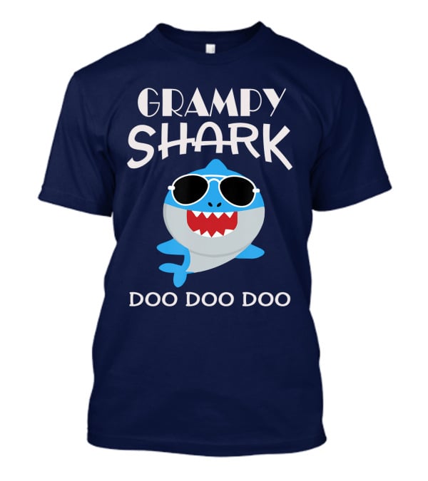 Grampy Shark Doo Doo Doo Sunglasses Fun T-Shirt