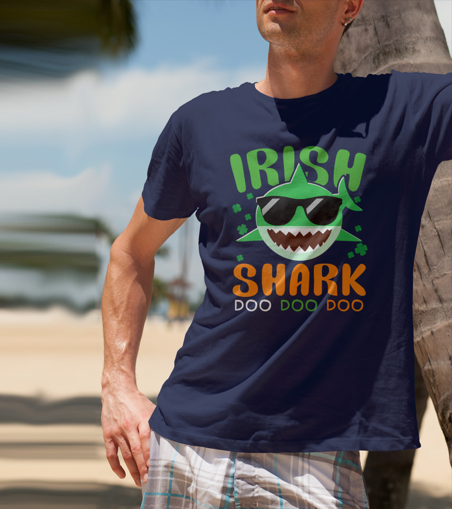 Irish Shark Doo Doo Doo St Patricks Day T-Shirt