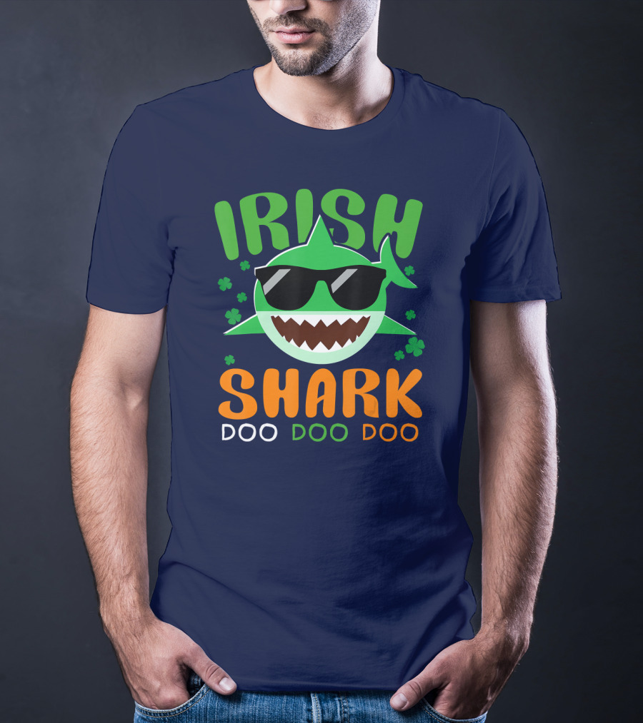 Irish Shark Doo Doo Doo St Patricks Day T-Shirt