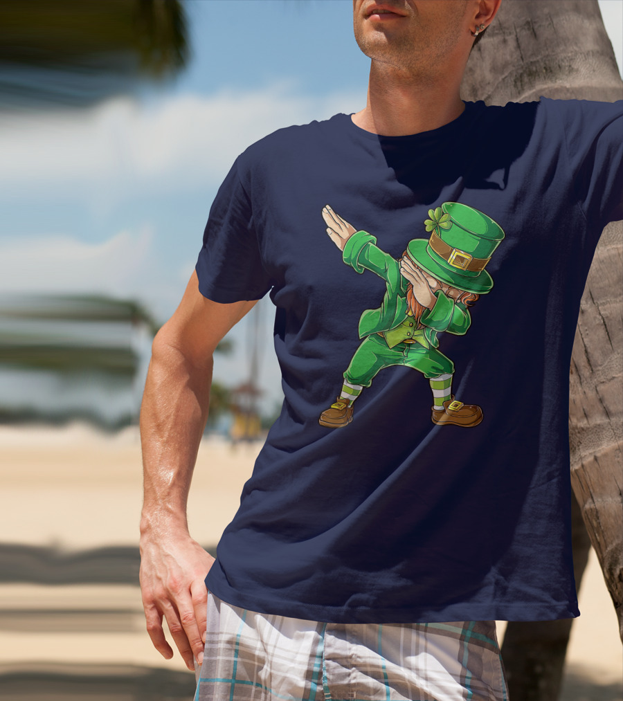 St Patricks Day Leprechaun Dabbing Boys Dab T-Shirt