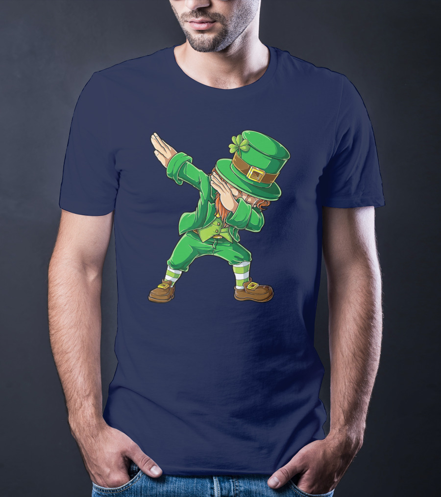St Patricks Day Leprechaun Dabbing Boys Dab T-Shirt