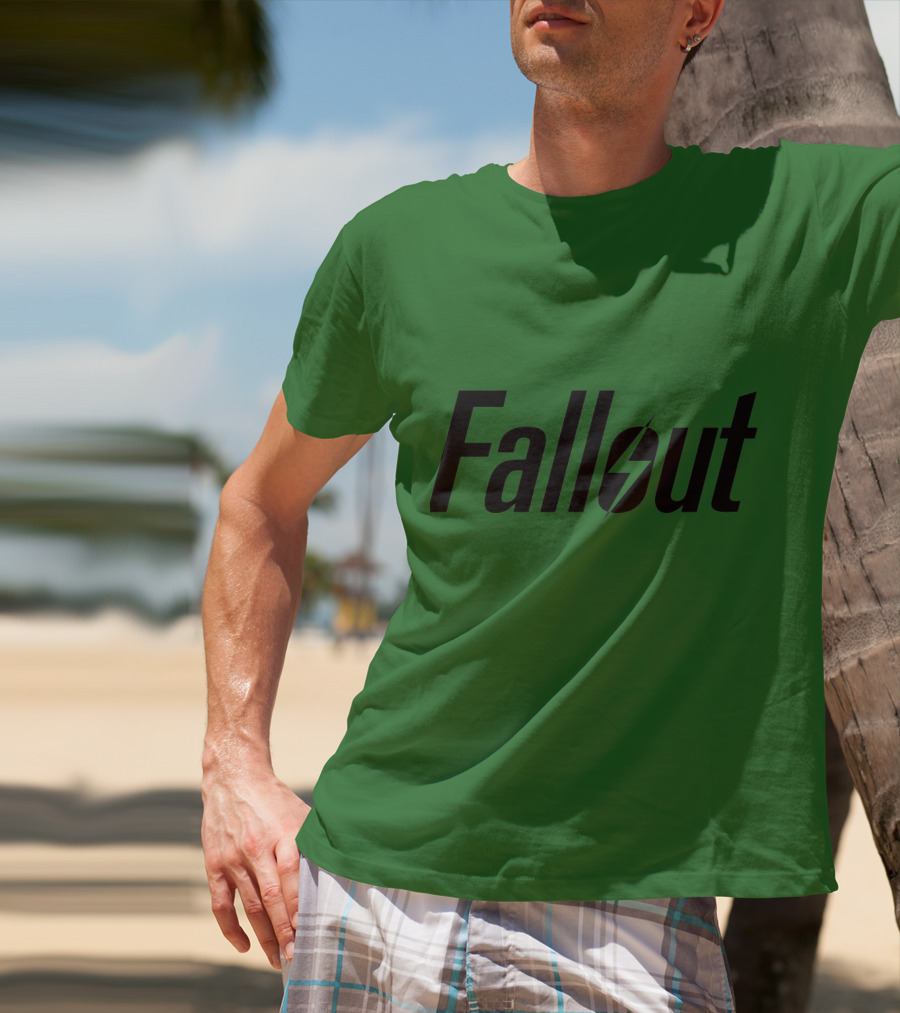 Fallout Logo Green Background T-Shirt
