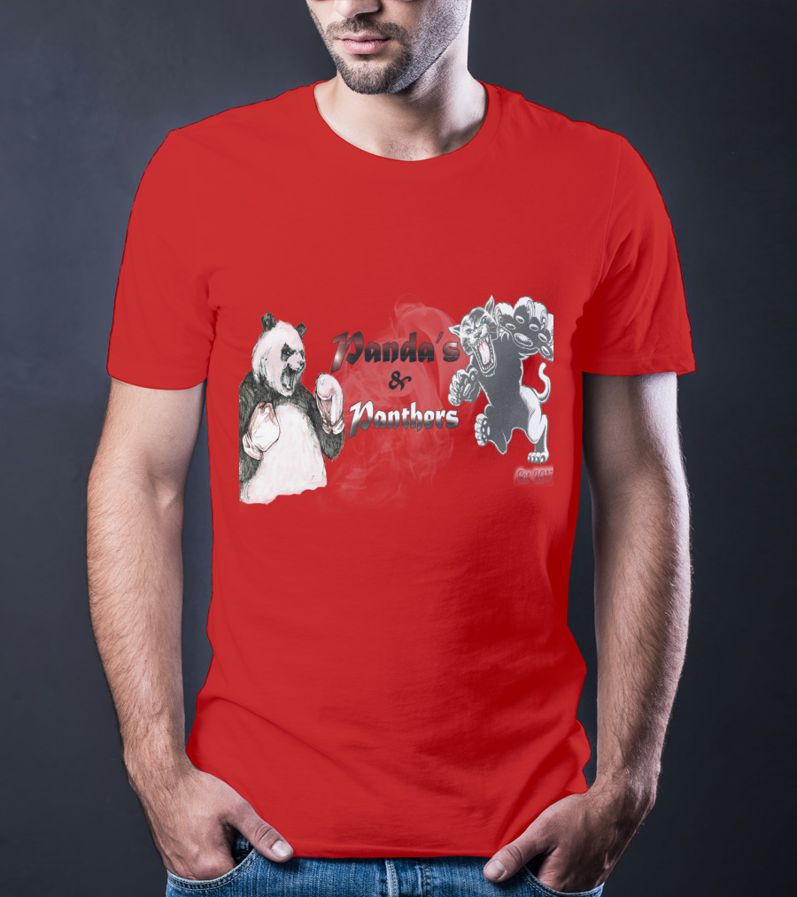 Panda's And Panthers Boxing Face-Off T-Shirt