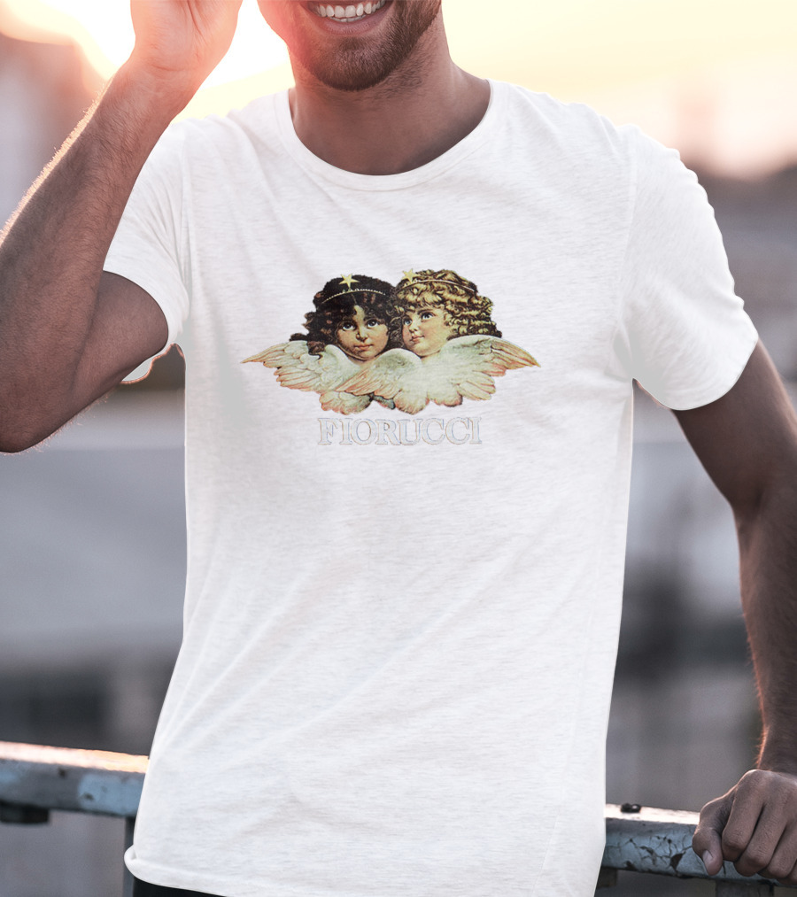 Fiorucci Angel Graphic Crop Top With Cherub T-Shirt