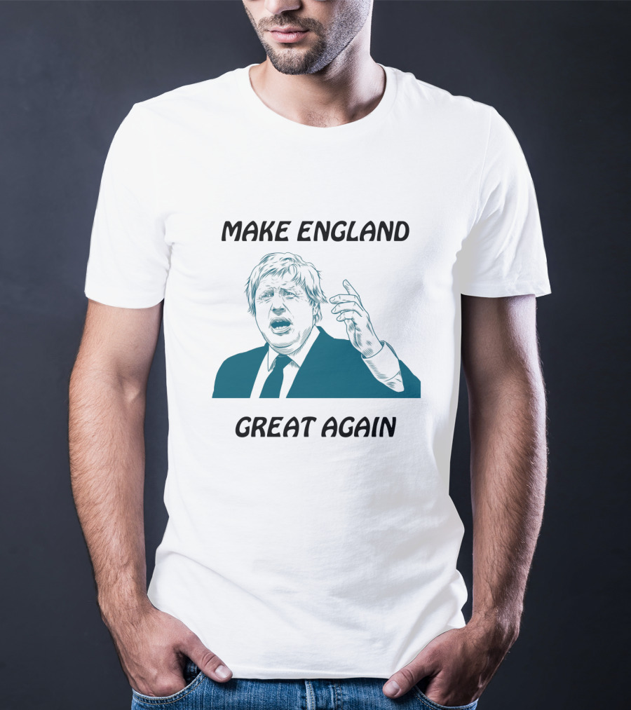 Boris Johnson Make England Great Again Political Commentary Caricature T-Shirt