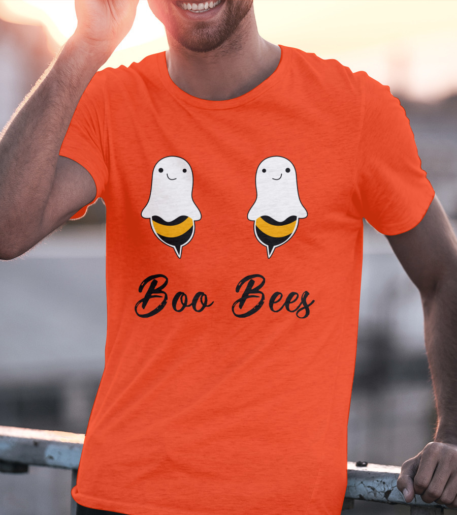 Boo Bees Funny Ghost Bee Pun Halloween T-Shirt