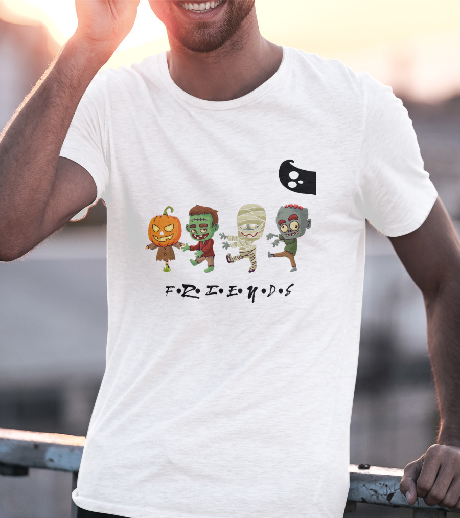 FRIENDS Horror Characters Abbey Road T-Shirt