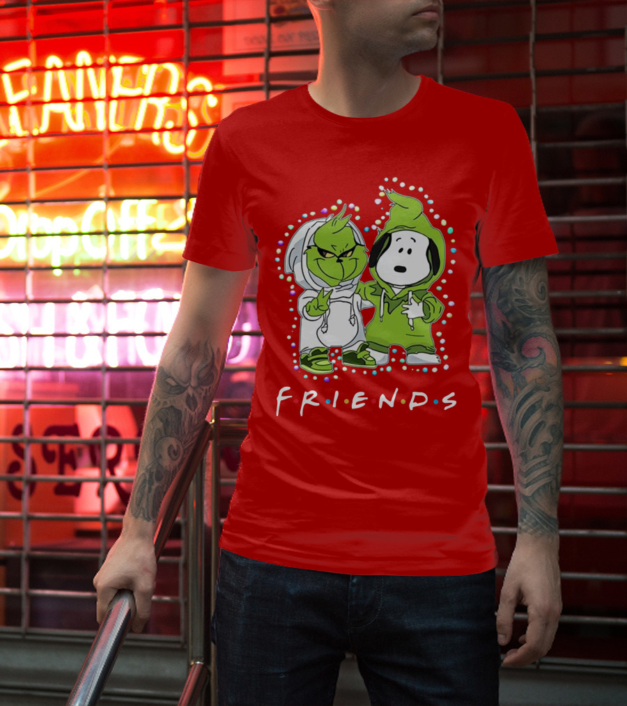 Baby Snoopy And Grinch Friends TV Show Hoodie Characters T-Shirt