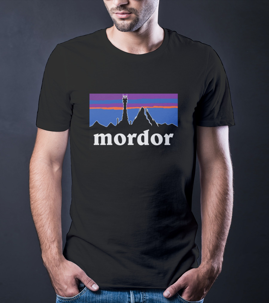 Mordor Eye Of Sauron Sunset Landscape T-Shirt