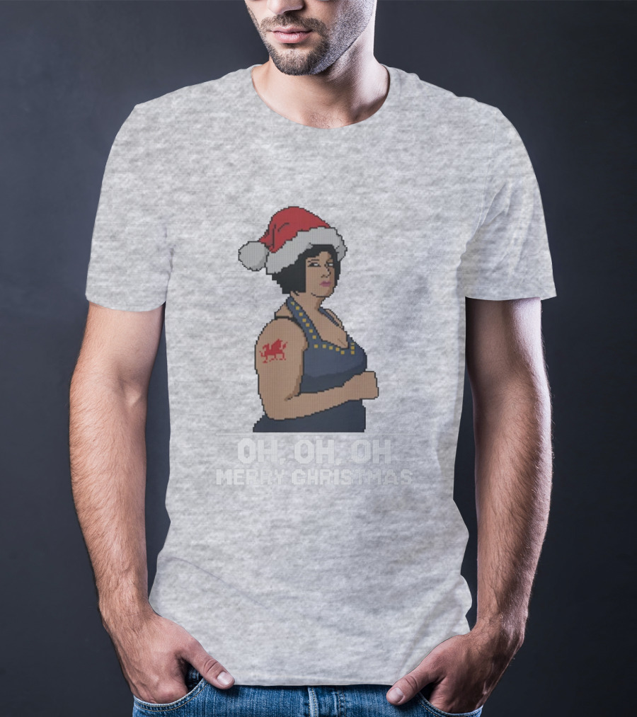 Nessa Oh Oh Oh Merry Christmas Santa Hat Jumper T-Shirt
