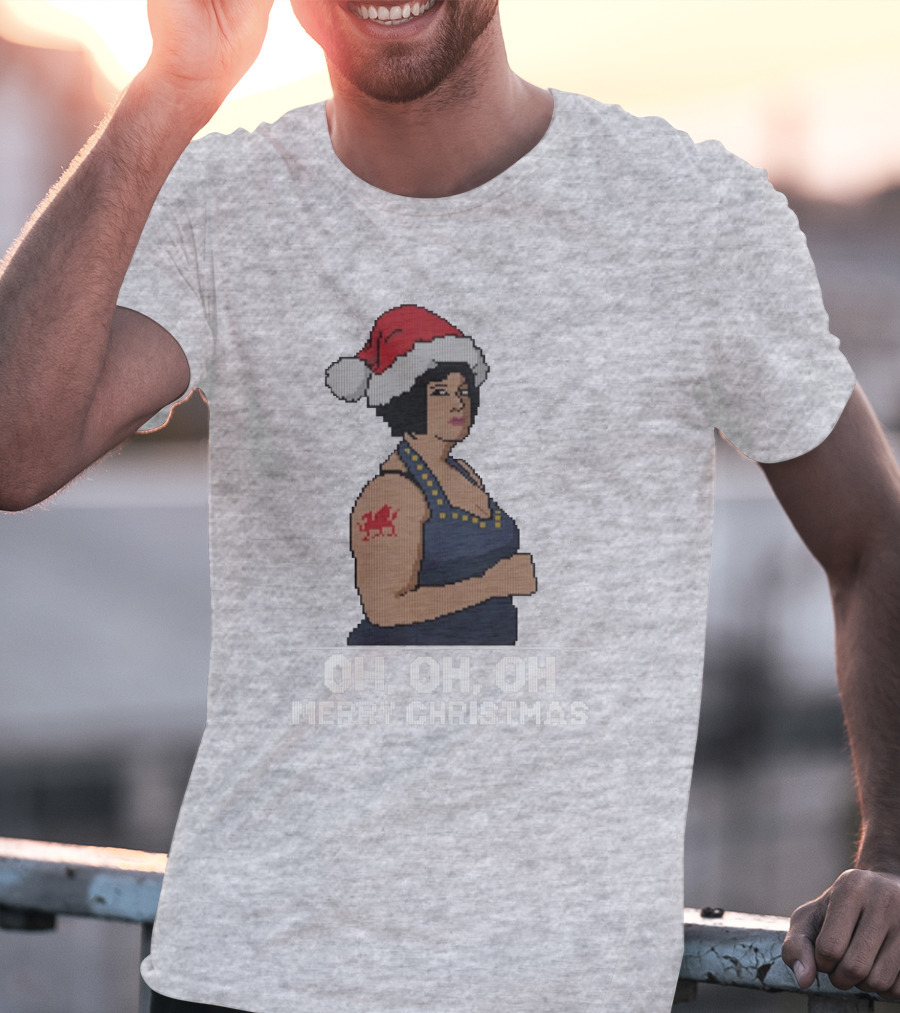 Nessa Oh Oh Oh Merry Christmas Santa Hat Jumper T-Shirt