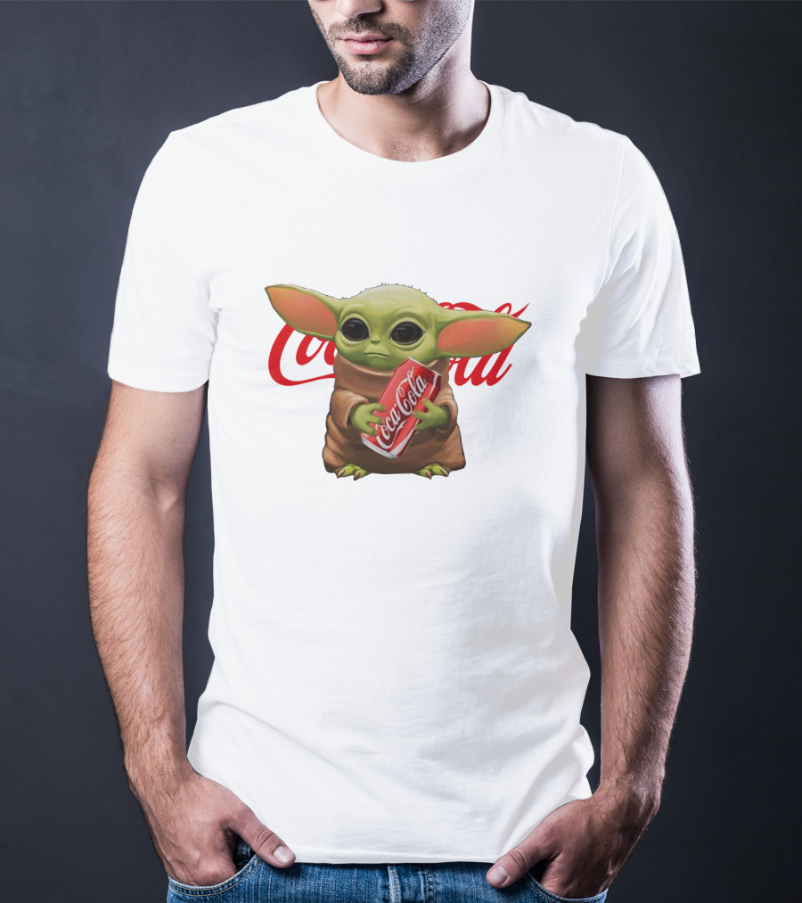 Baby Yoda Holding Coca Cola Iconic Red T-Shirt