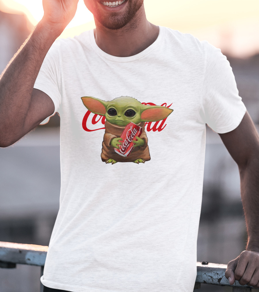Baby Yoda Holding Coca Cola Iconic Red T-Shirt