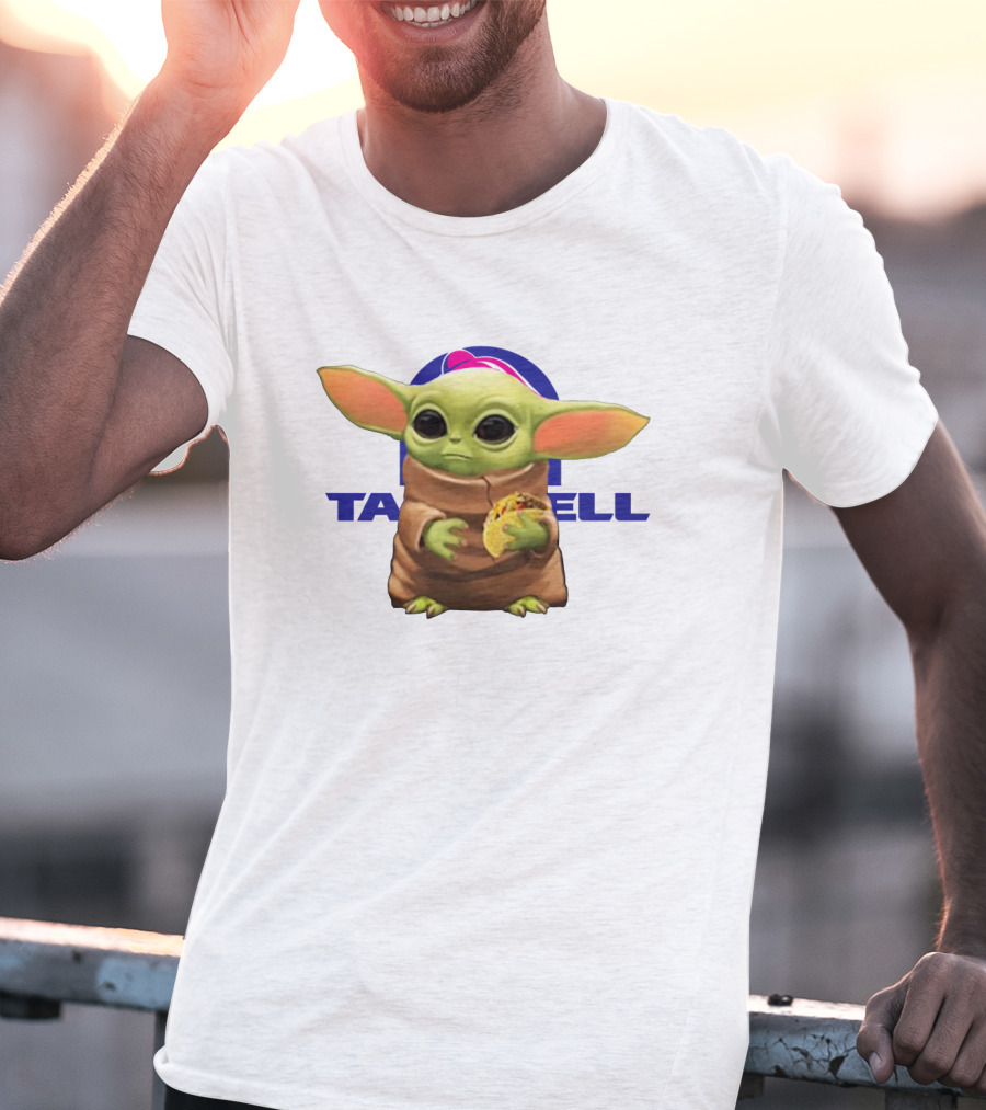 Baby Yoda Holding Taco Bell Taco T-Shirt