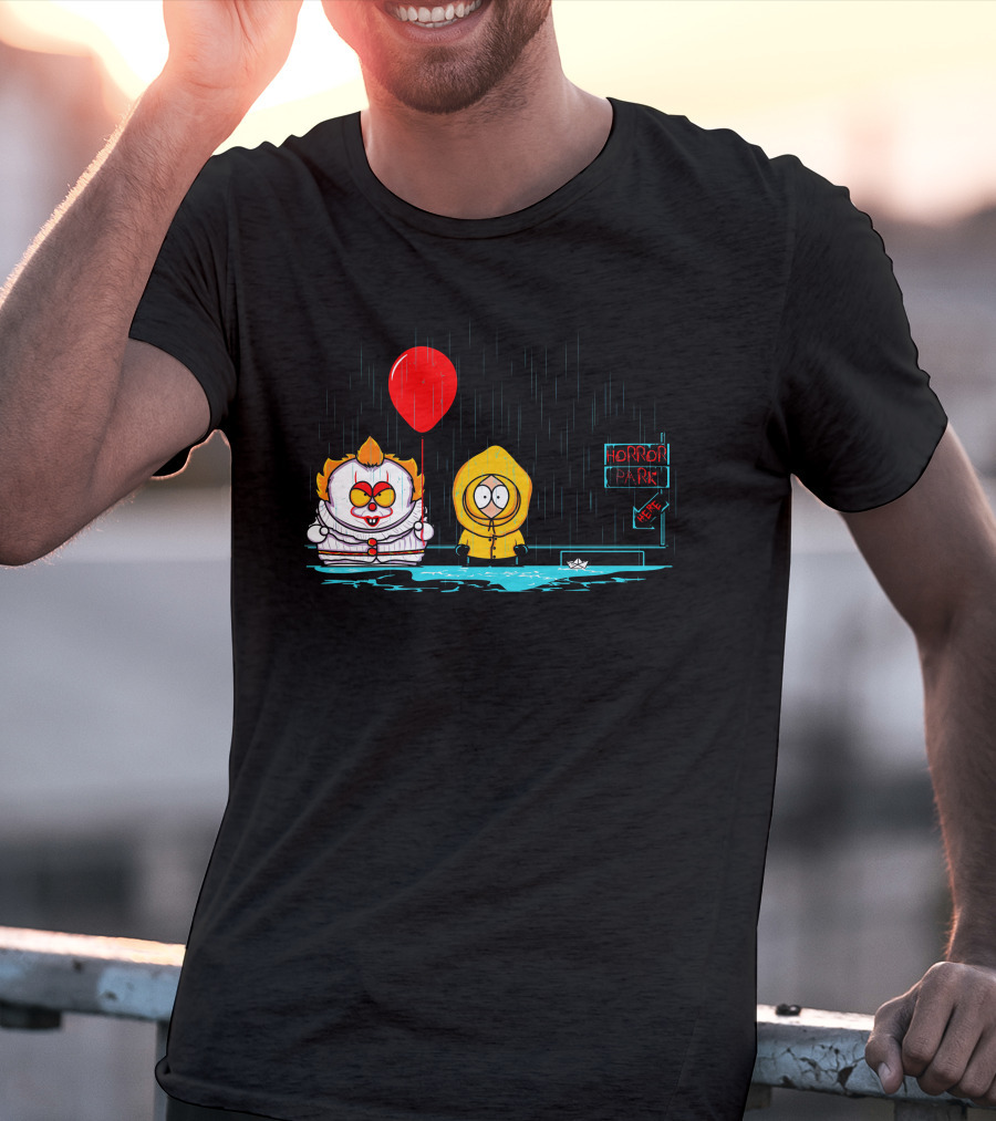 Pennywise IT Horror Park Here Rain Balloon Georgie T-Shirt