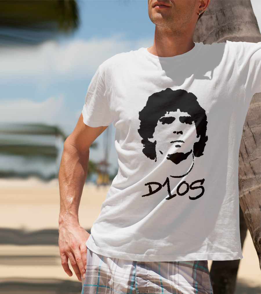Diego Maradona D1OS Iconic Portrait Legend T-Shirt