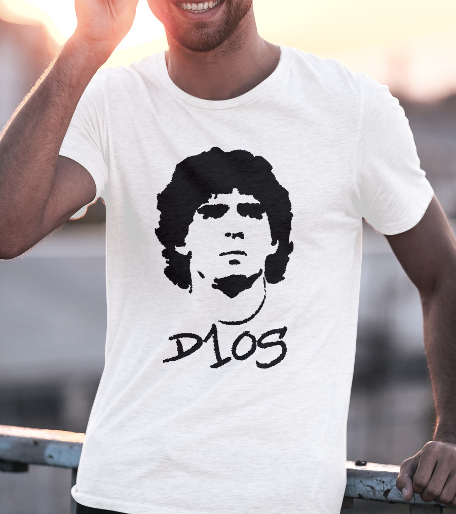 Diego Maradona D1OS Iconic Portrait Legend T-Shirt