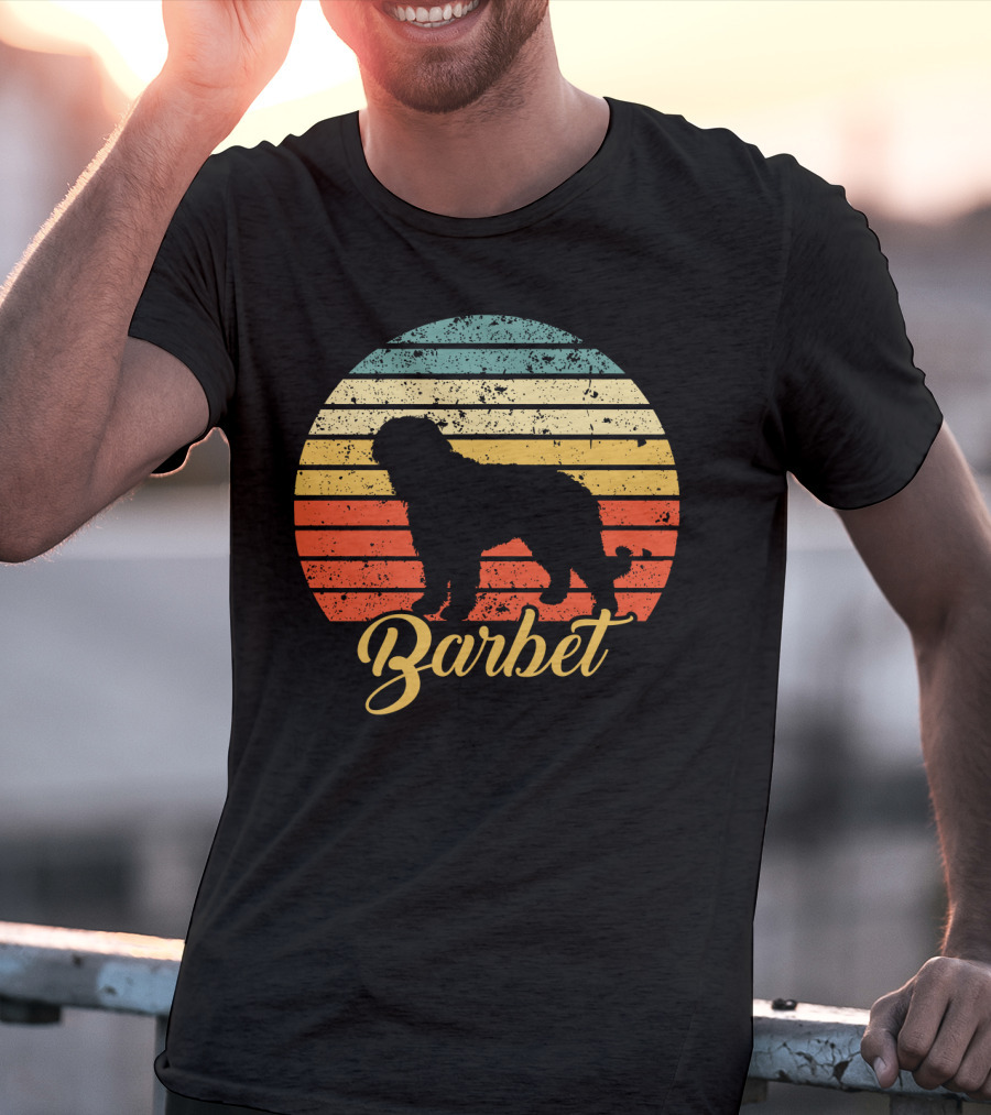 Vintage Barbet Retro Sunset T-Shirt