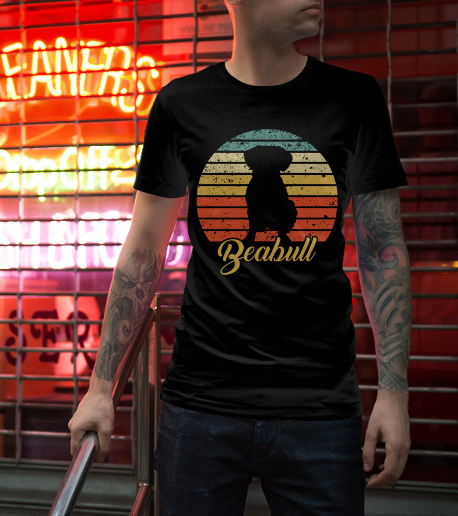 Retro Sunset Beabull T-Shirt