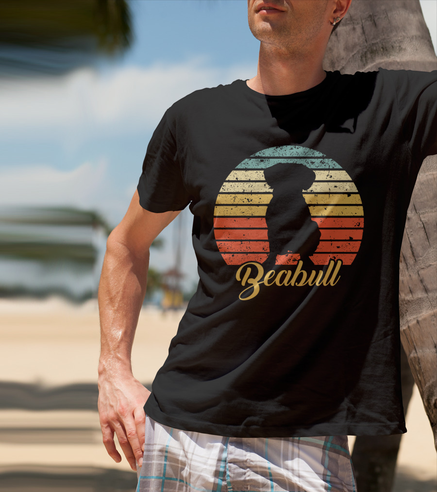 Retro Sunset Beabull T-Shirt