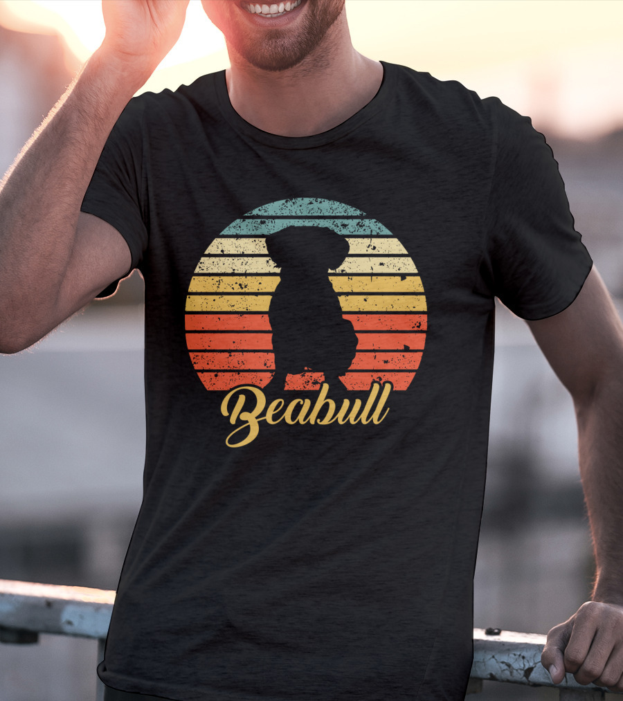 Retro Sunset Beabull T-Shirt