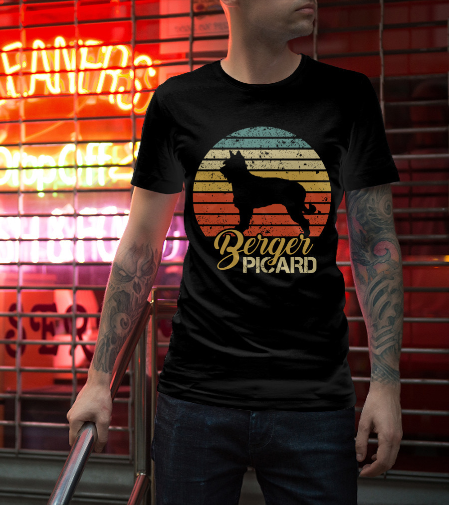 Retro Sunset Berger Picard T-Shirt