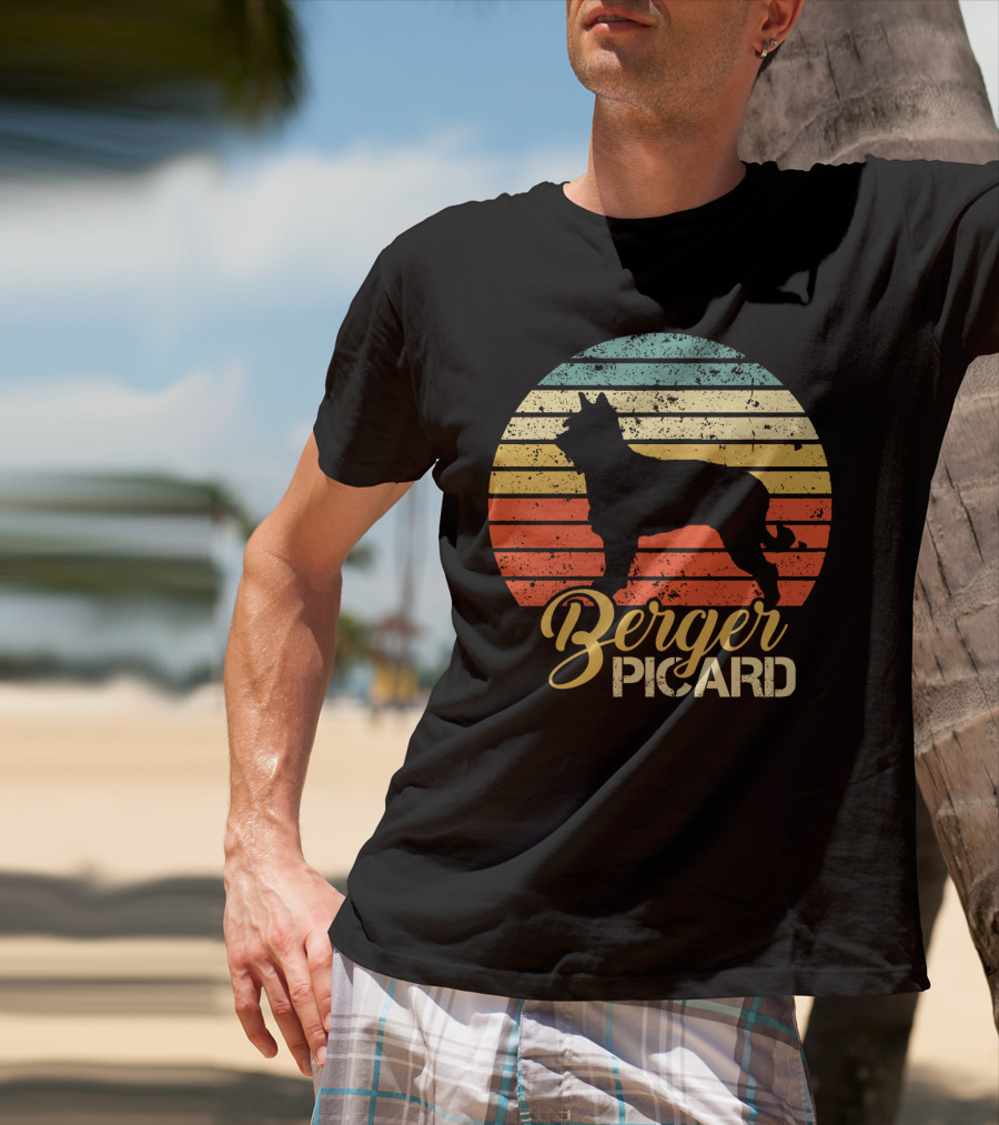 Retro Sunset Berger Picard T-Shirt