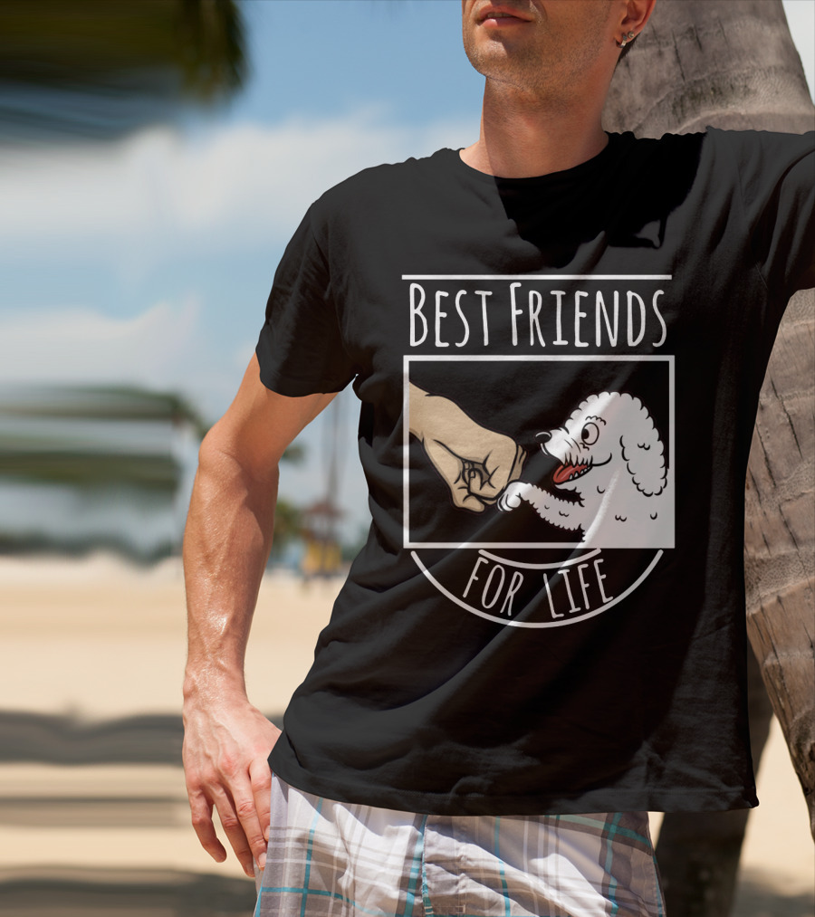 Bichon Frise Best Friends For Life Fist Bump T-Shirt