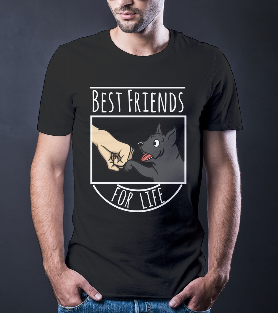 Best Friends For Life Cane Corso Dog Fist Bump T-Shirt