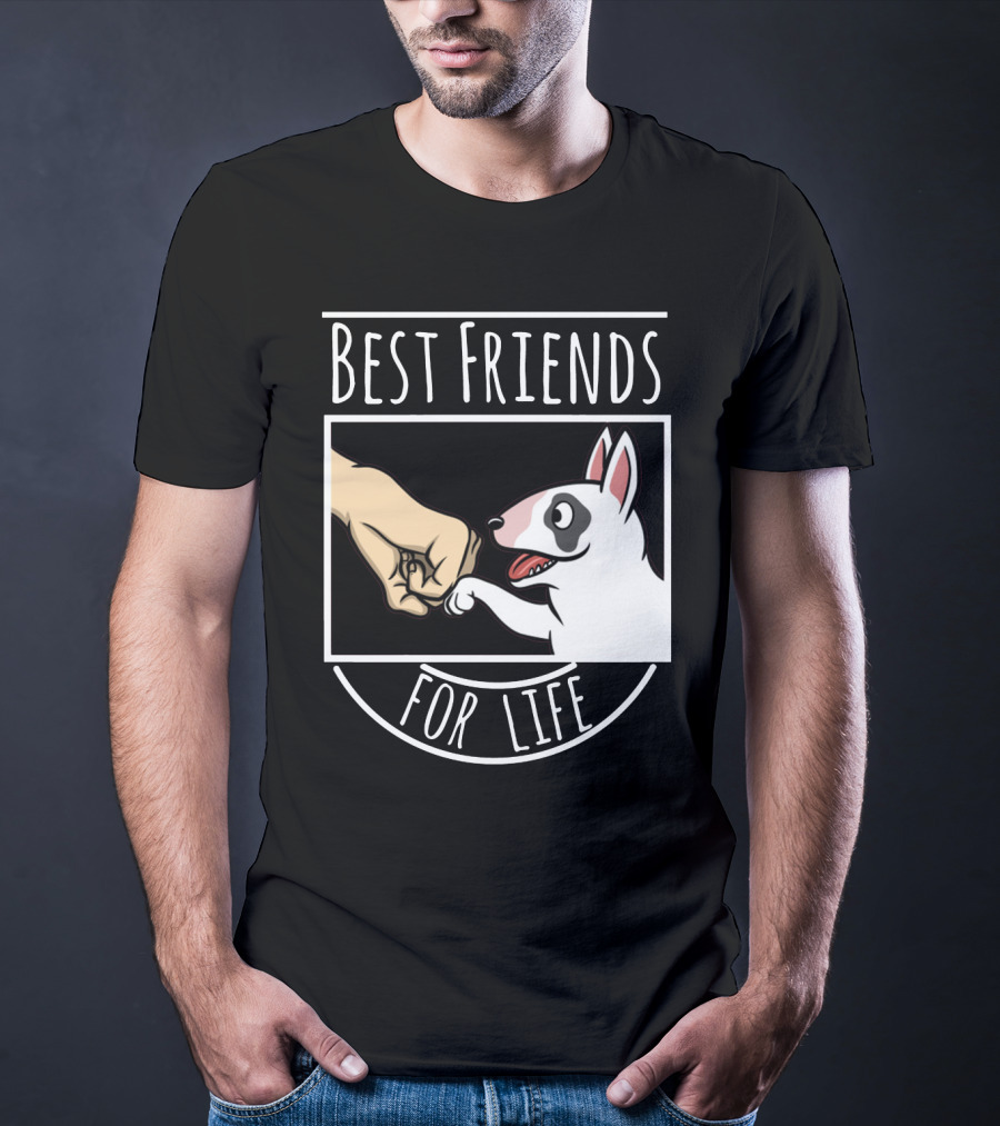 Best Friends For Life Dog And Fist Bump T-Shirt