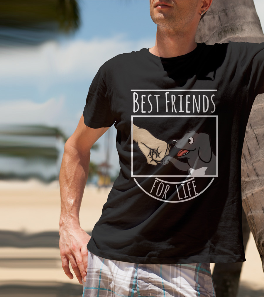 Best Friends For Life Great Dane Fist Bump Dog Companion T-Shirt