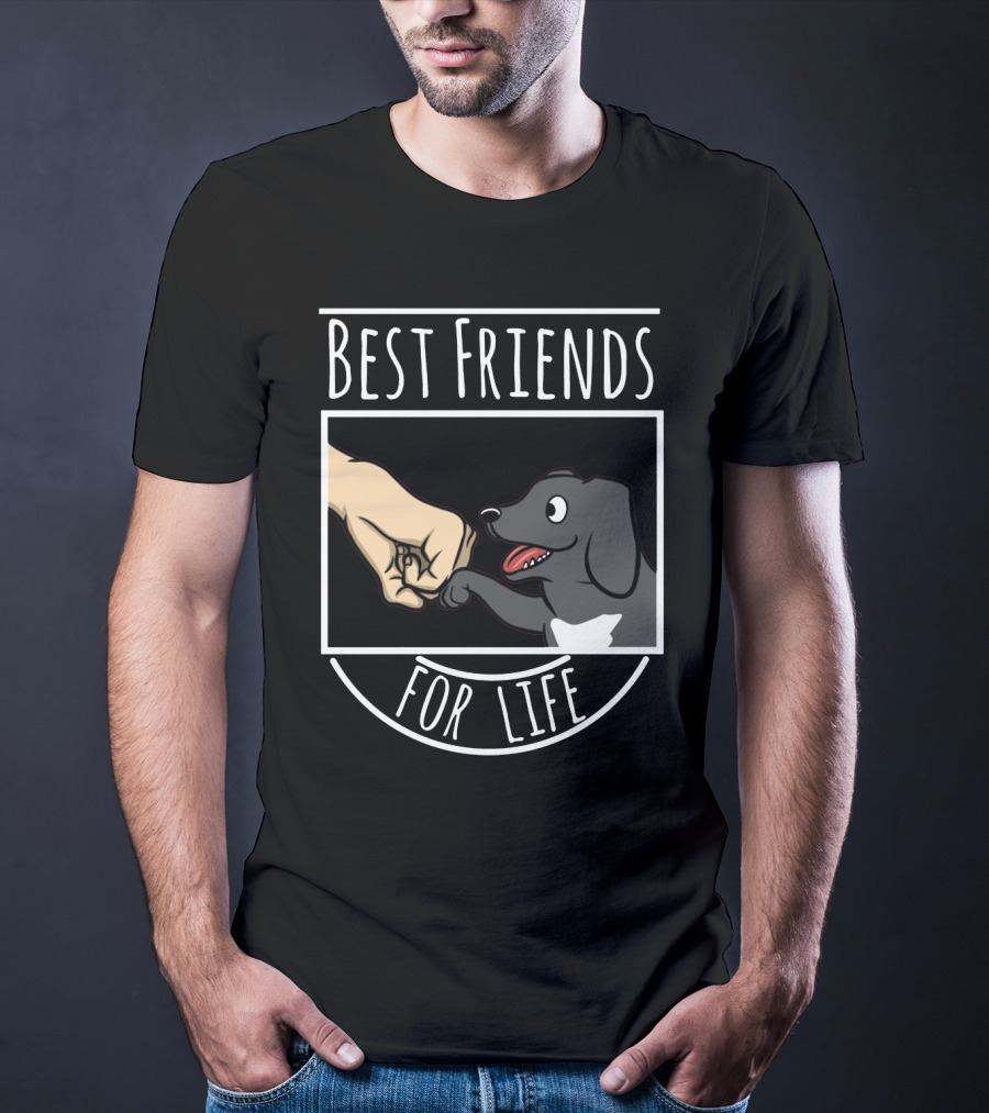 Best Friends For Life Great Dane Fist Bump Dog Companion T-Shirt
